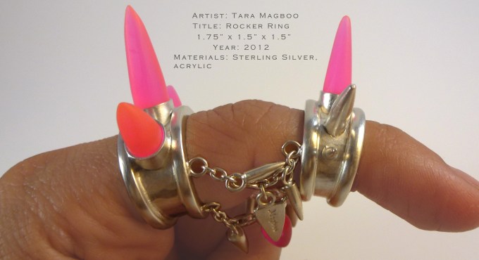 Rocker Ring displayed on the finger.