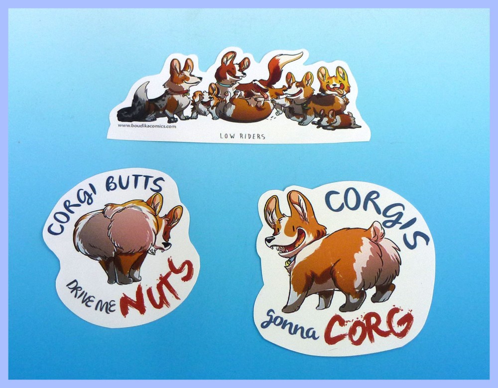Corgi stickers