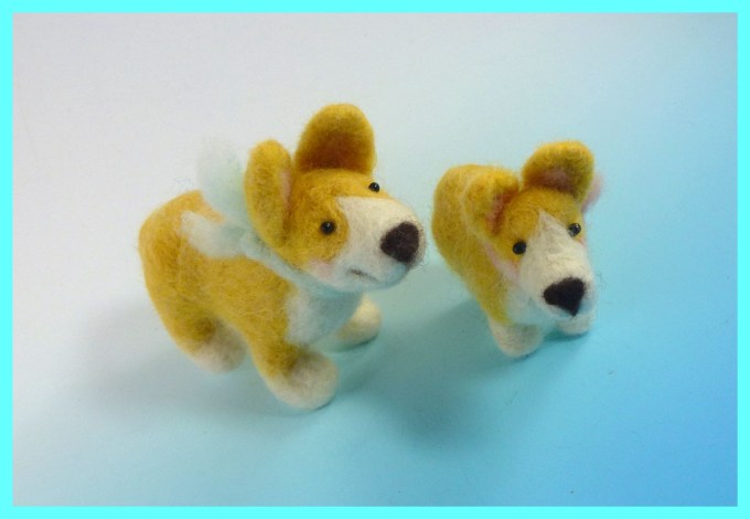 My little felt corgis