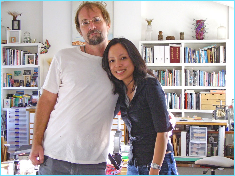 Blast from the past! This is a picture of me and David when I first interviewed him for my graduate studies.
