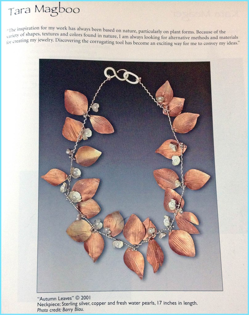"Autumn Leaves" necklace by Tara Magboo