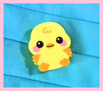 Baby chick eraser