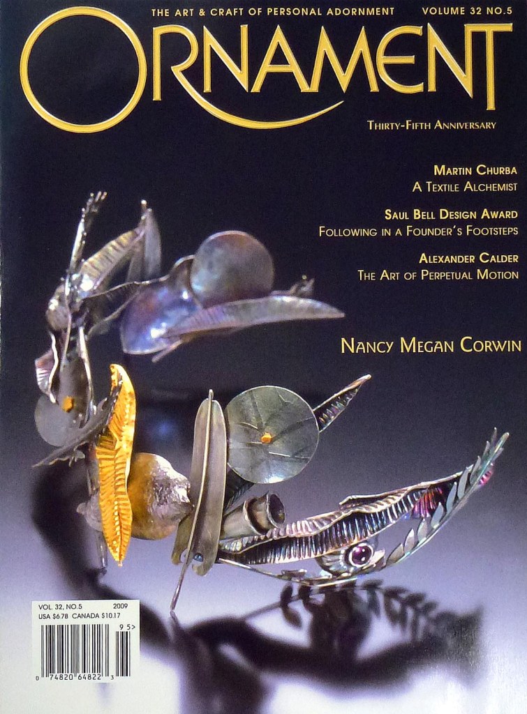 Front Cover of the Volume 32 No.5 2009 Issue of Ornament Magazine featuring the "Little and Large" article.