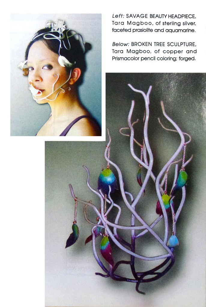 Close-up of my work in the "Little and Large" Ornament article. 