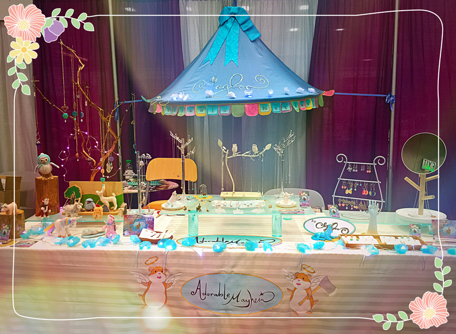 My booth set up at Comic-Con