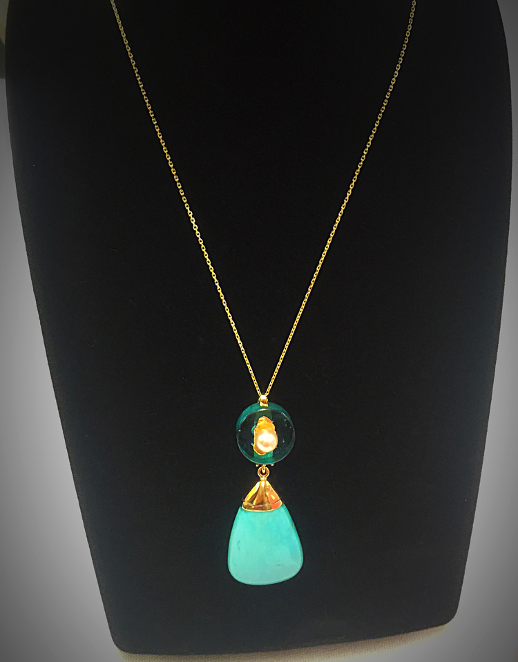 Grace Hays' Necklace: Sometimes it is good to be blue.