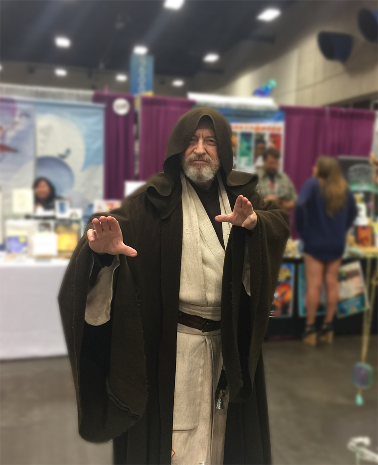 This man looked just like Obi-Wan Kenobi! Even his beard was real!